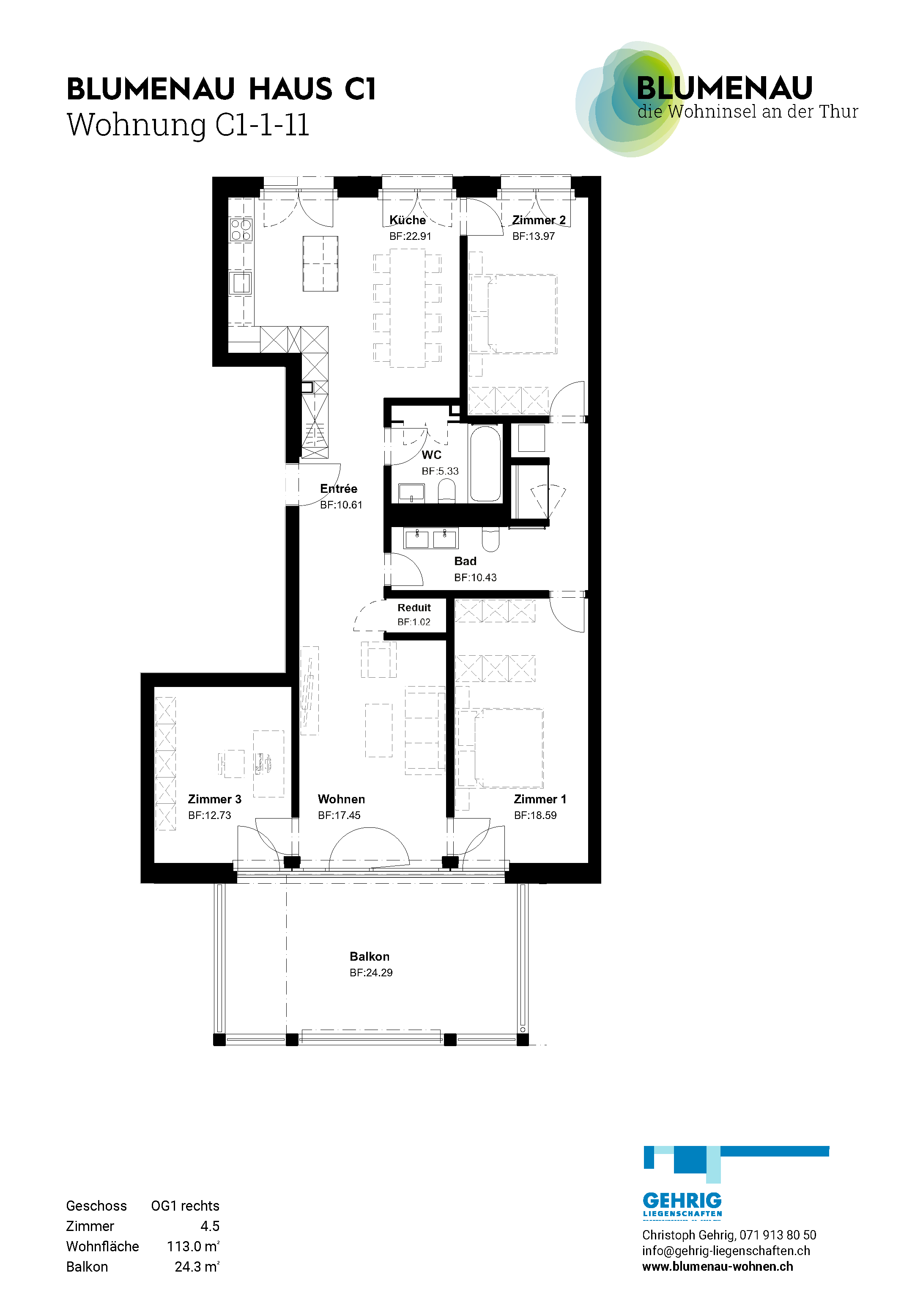 C1-1-11 - Blumenau – Die Wohninsel an der Thur