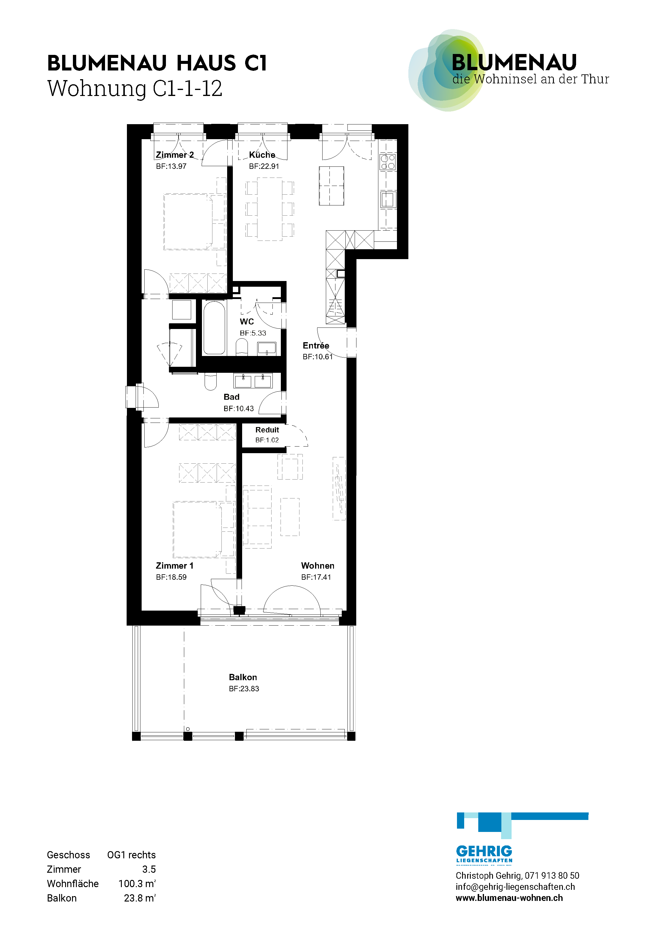 C1-1-12 - Blumenau – Die Wohninsel an der Thur