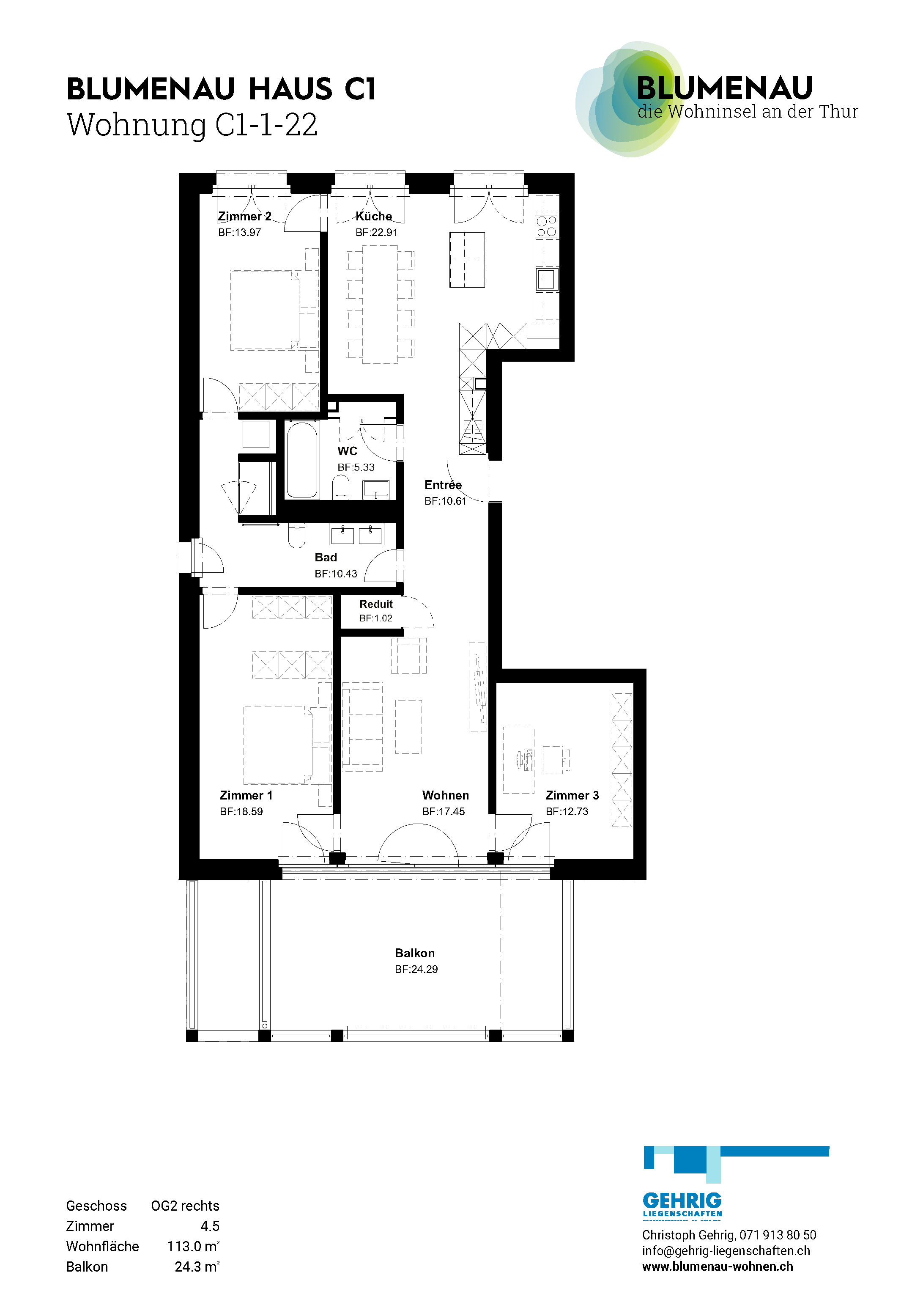C1-1-22 - Blumenau – Die Wohninsel an der Thur