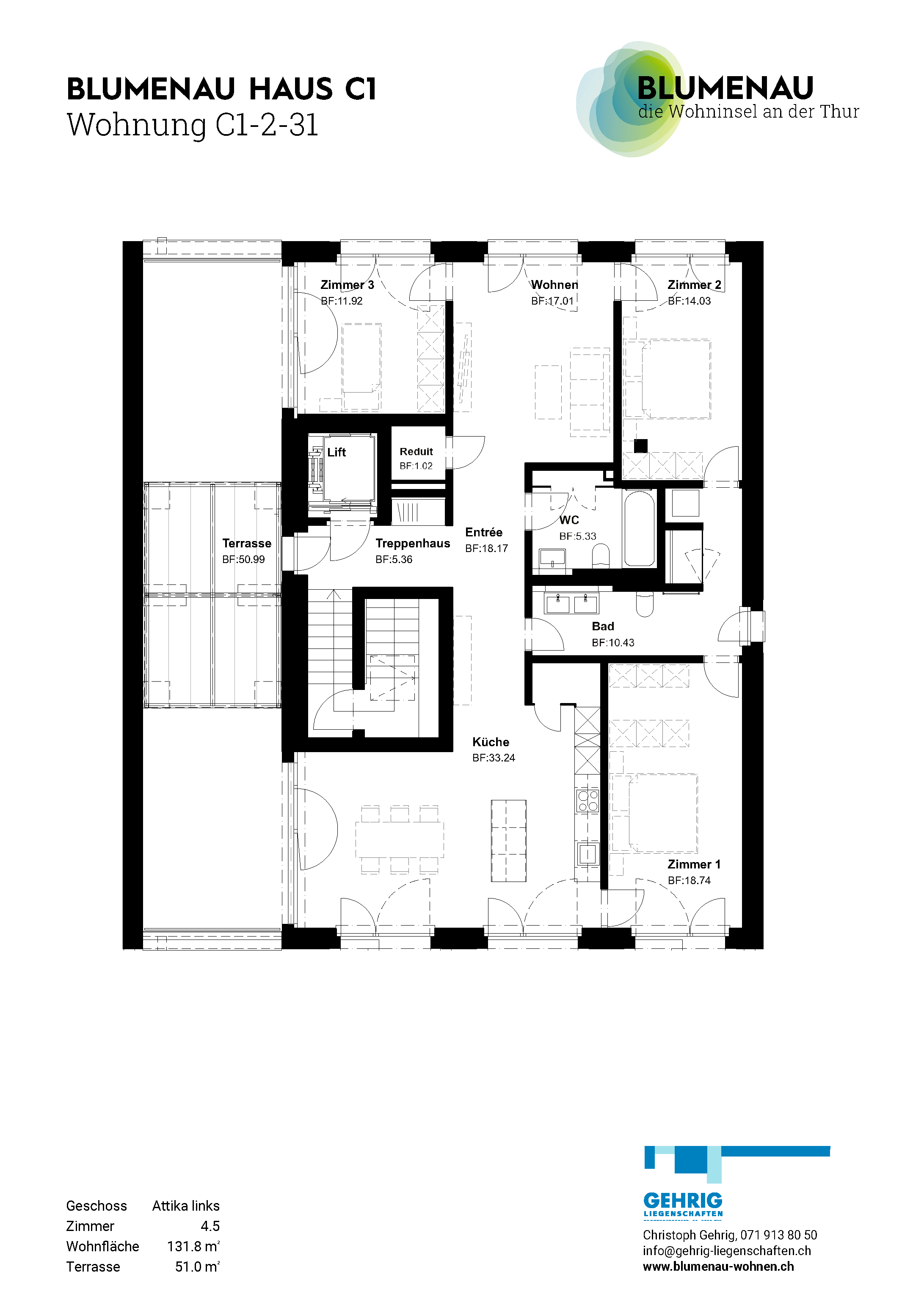 C1-2-31 - Blumenau – Die Wohninsel an der Thur