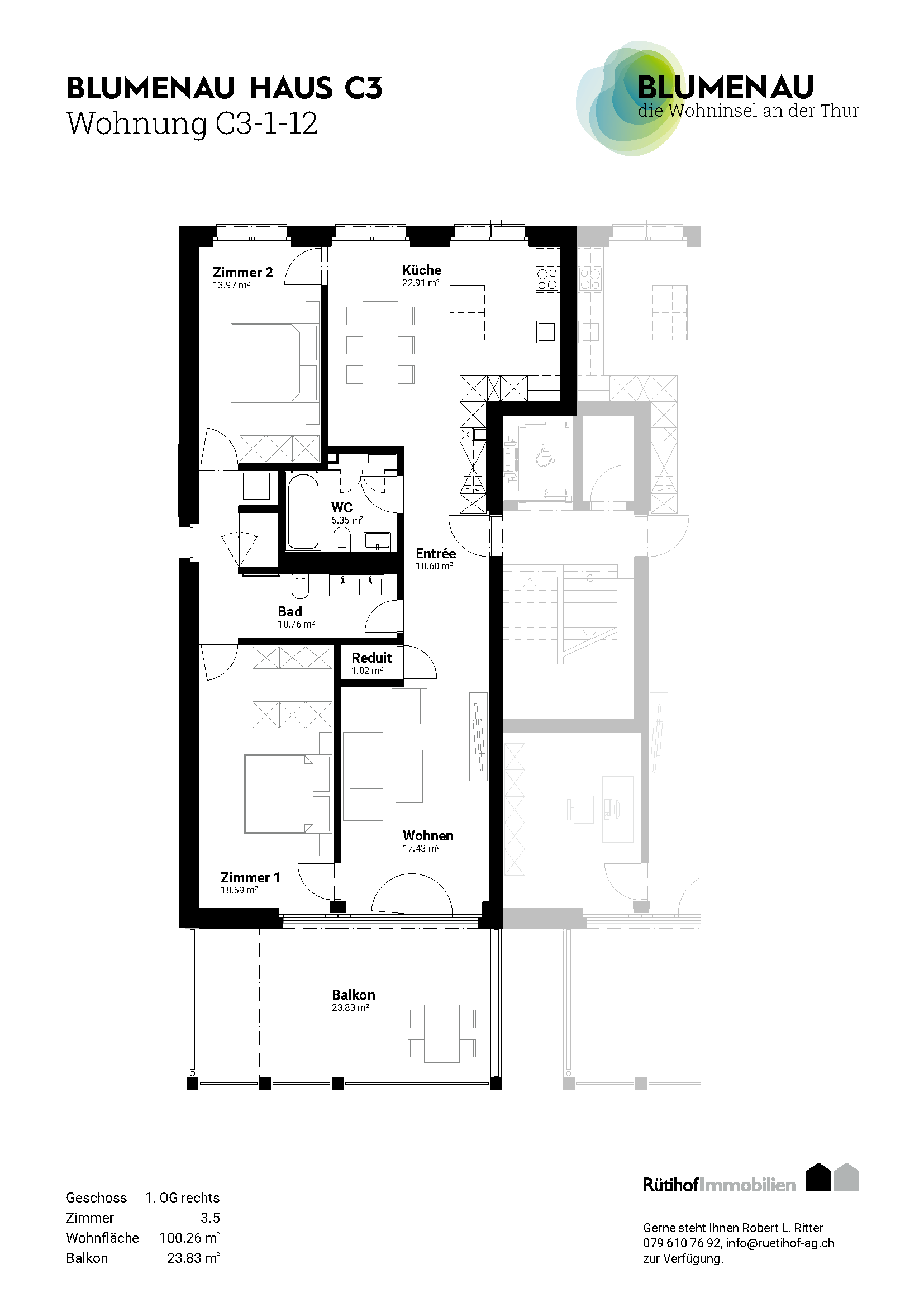 C3-1-12 - Blumenau – Die Wohninsel an der Thur