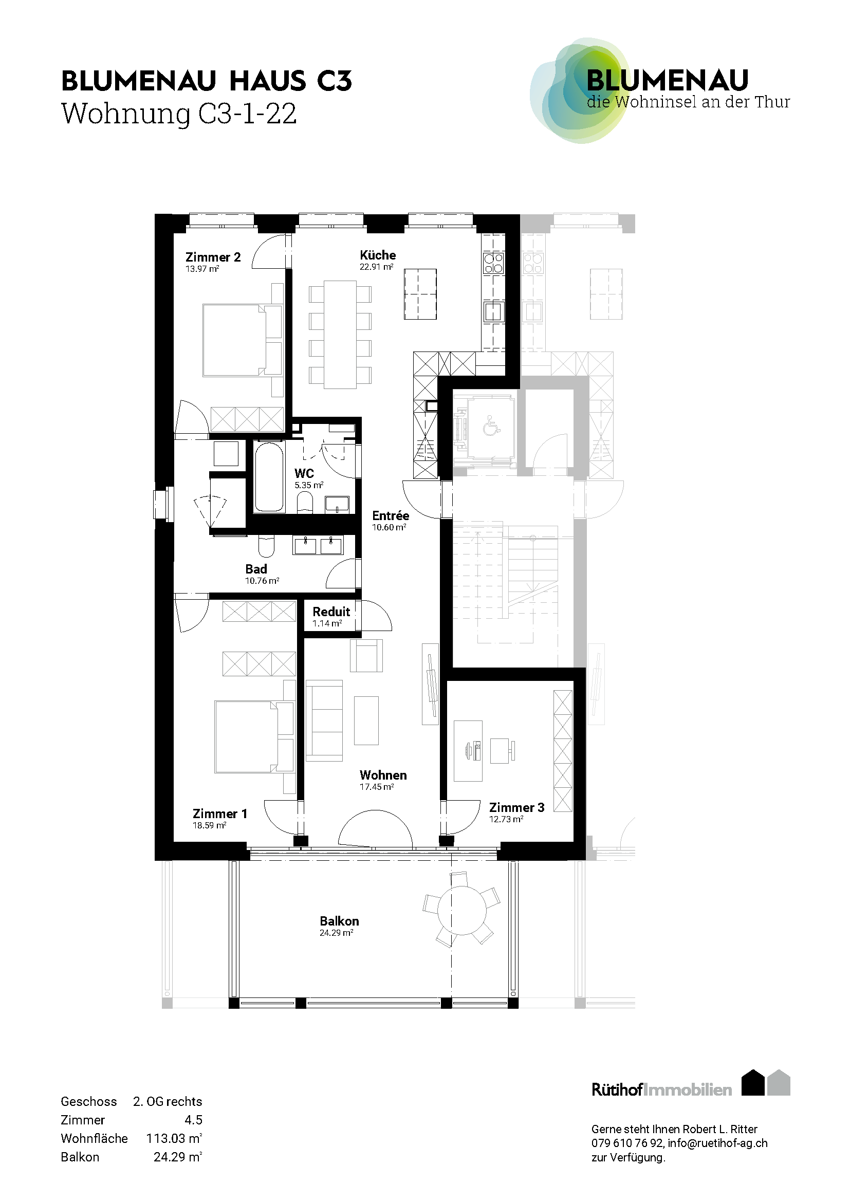 C3-1-22 - Blumenau – Die Wohninsel an der Thur