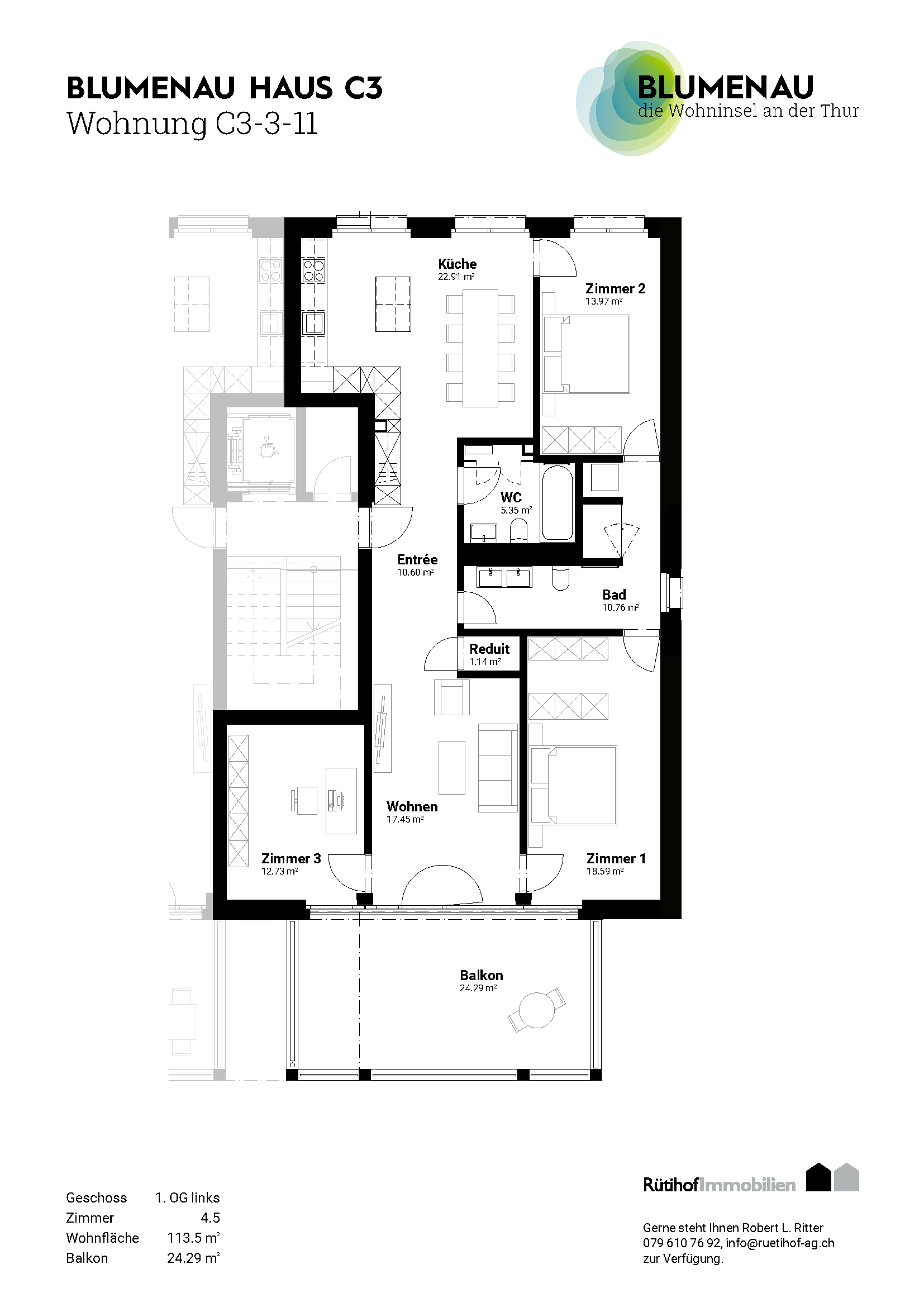 C3-3-11 - Blumenau – Die Wohninsel an der Thur