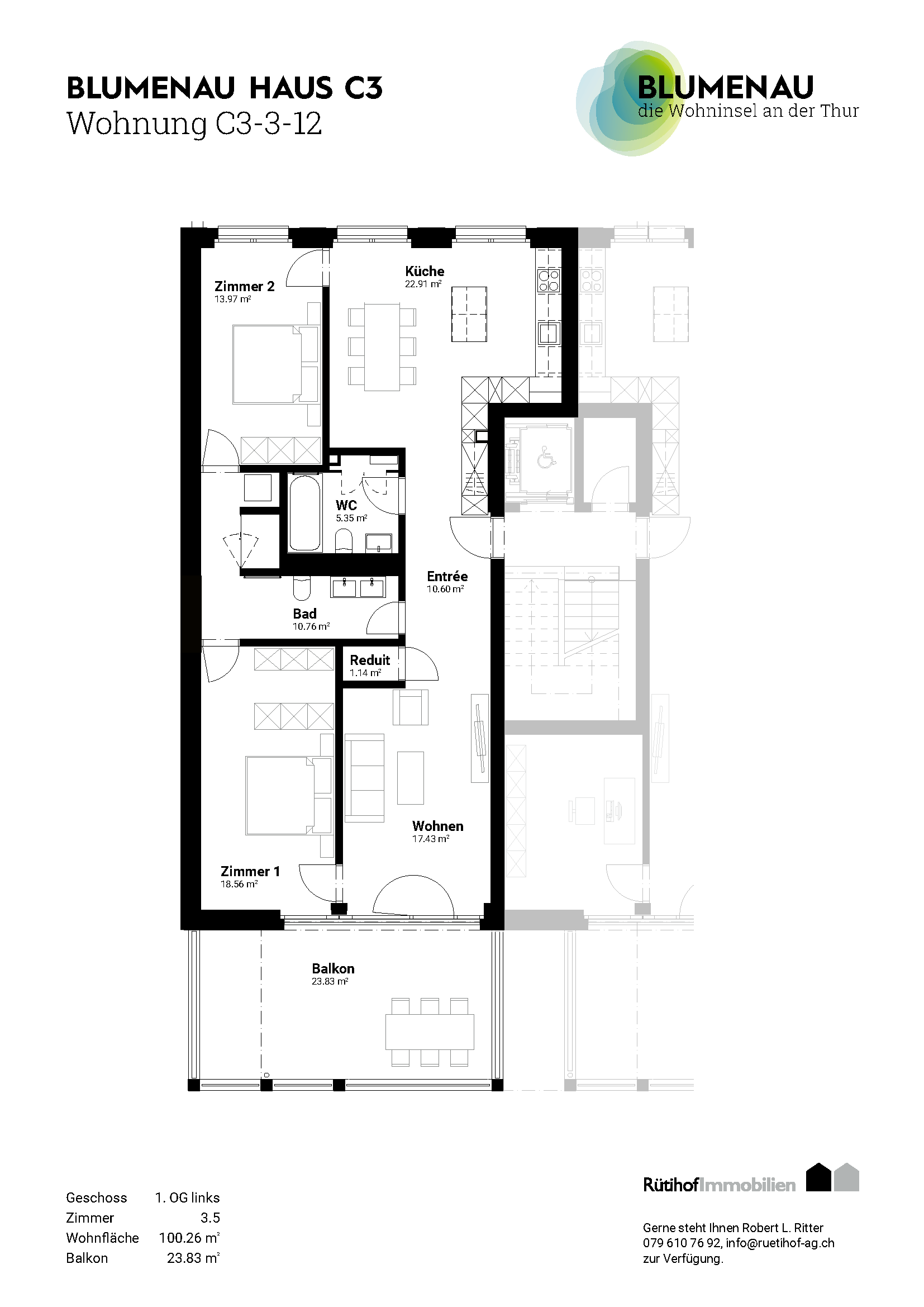 C3-3-12 - Blumenau – Die Wohninsel an der Thur