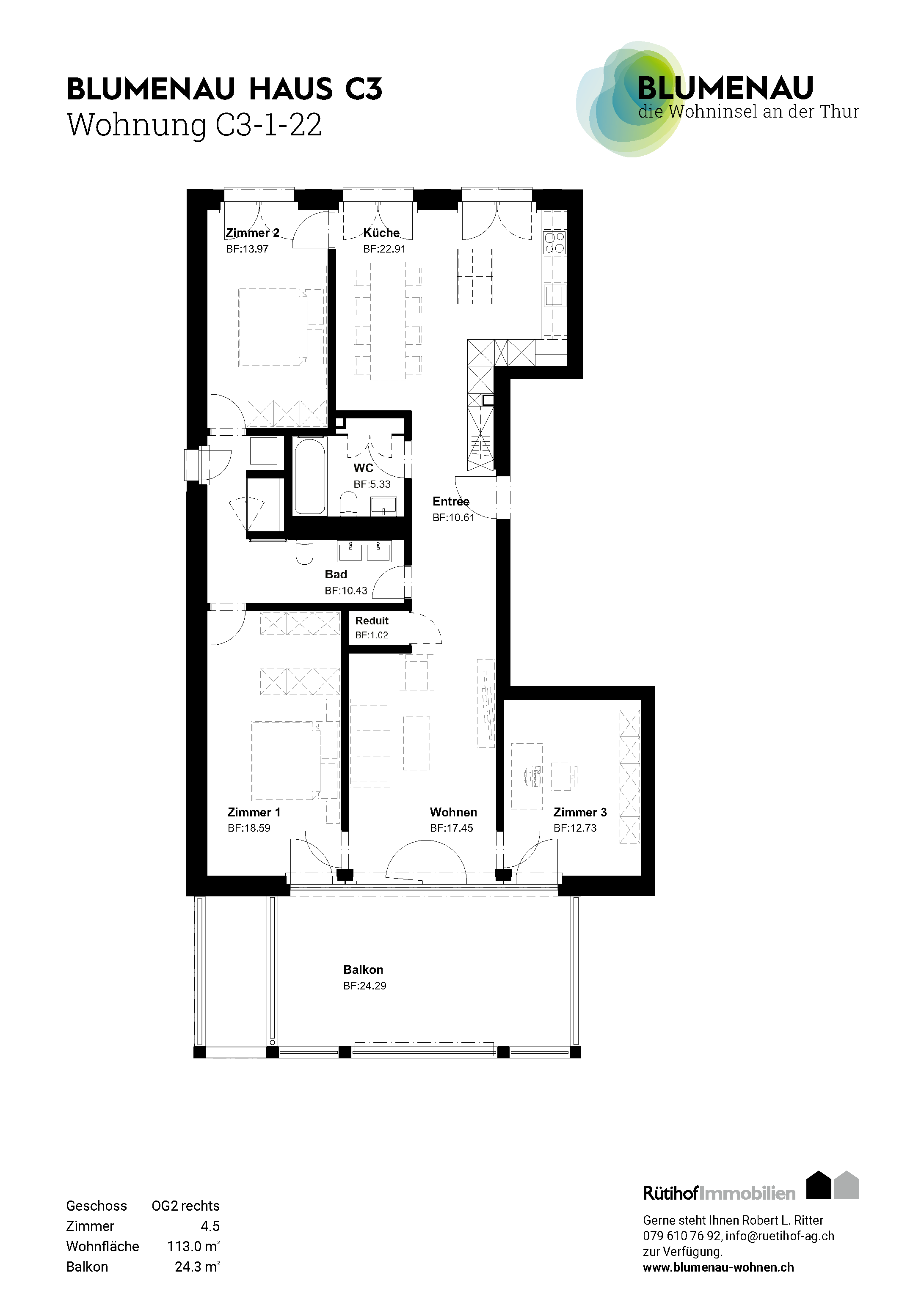 C3-1-22 - Blumenau – Die Wohninsel an der Thur
