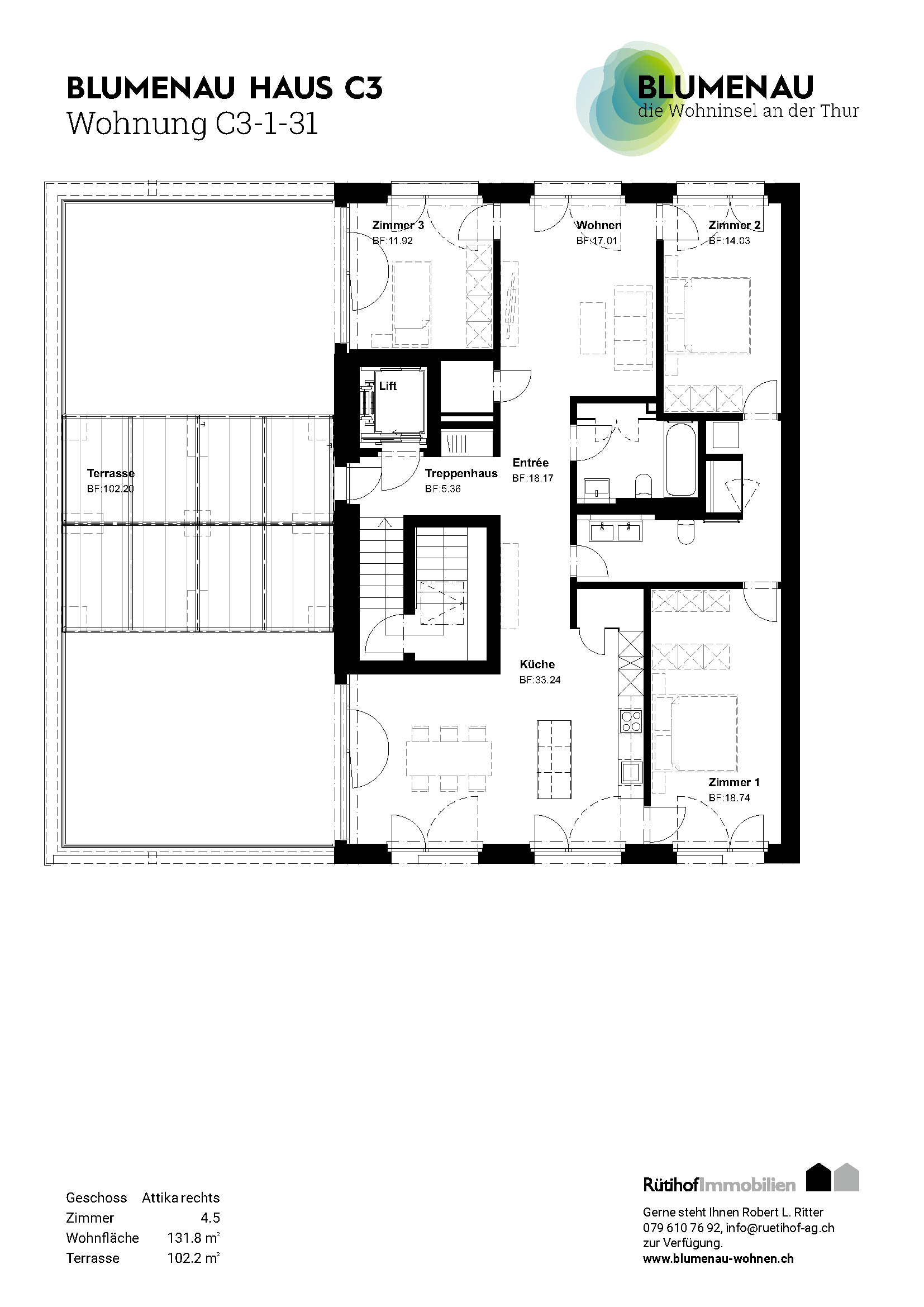 C3-1-31 - Blumenau – Die Wohninsel an der Thur