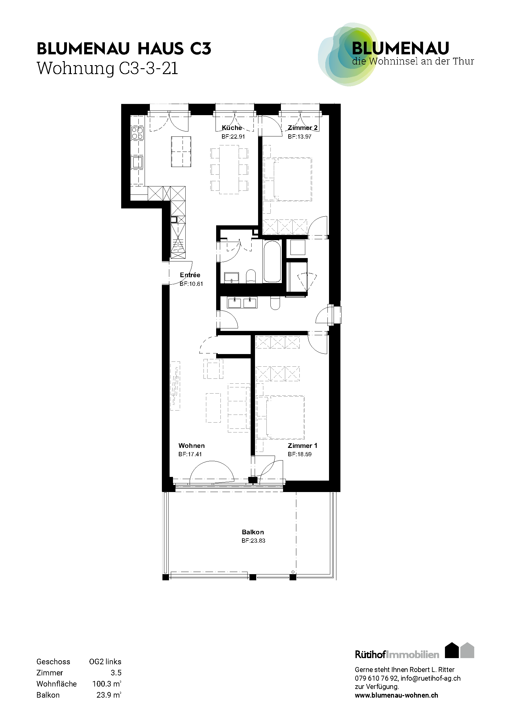 C3-3-21 - Blumenau – Die Wohninsel an der Thur