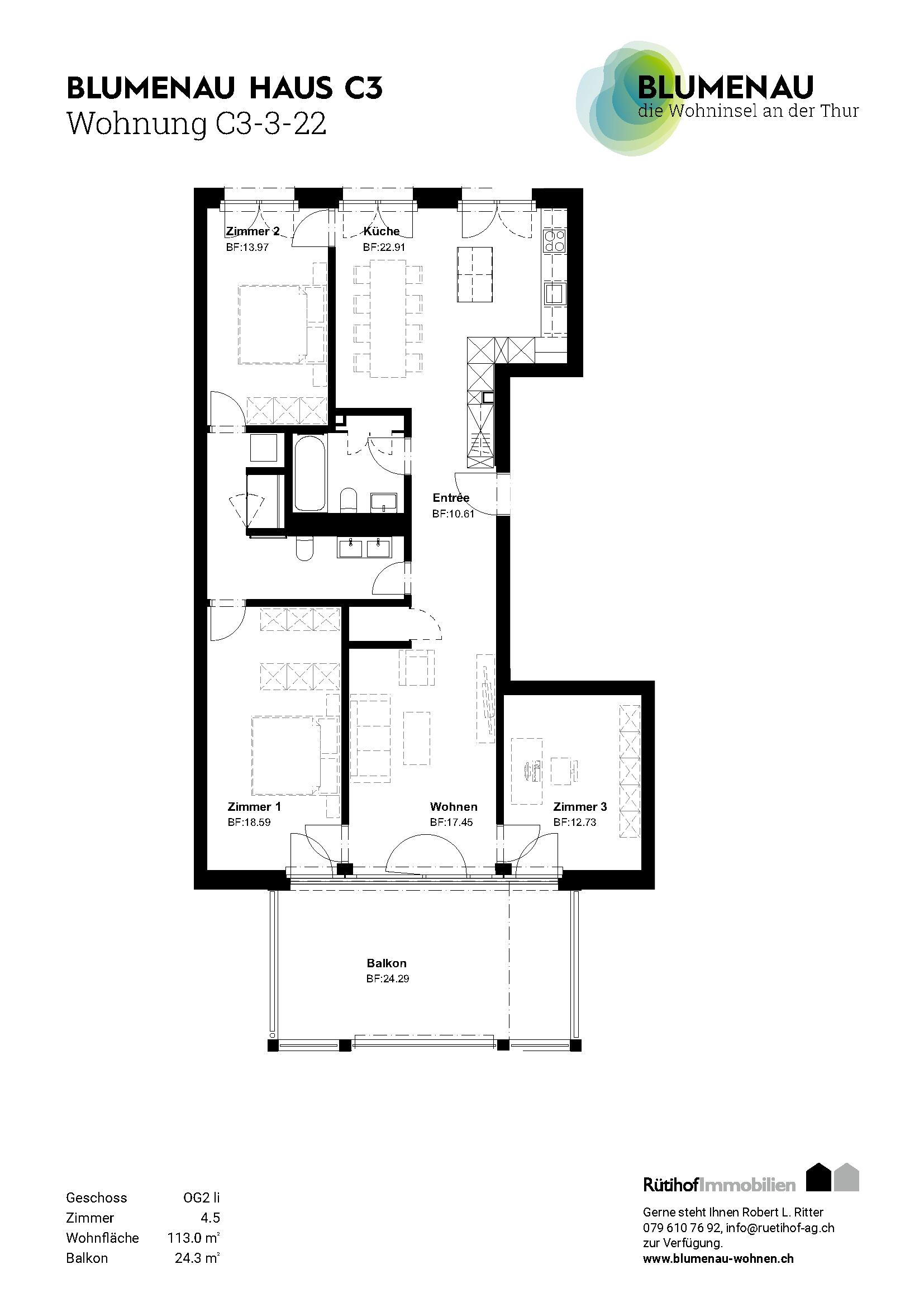 C3-3-22 - Blumenau – Die Wohninsel an der Thur