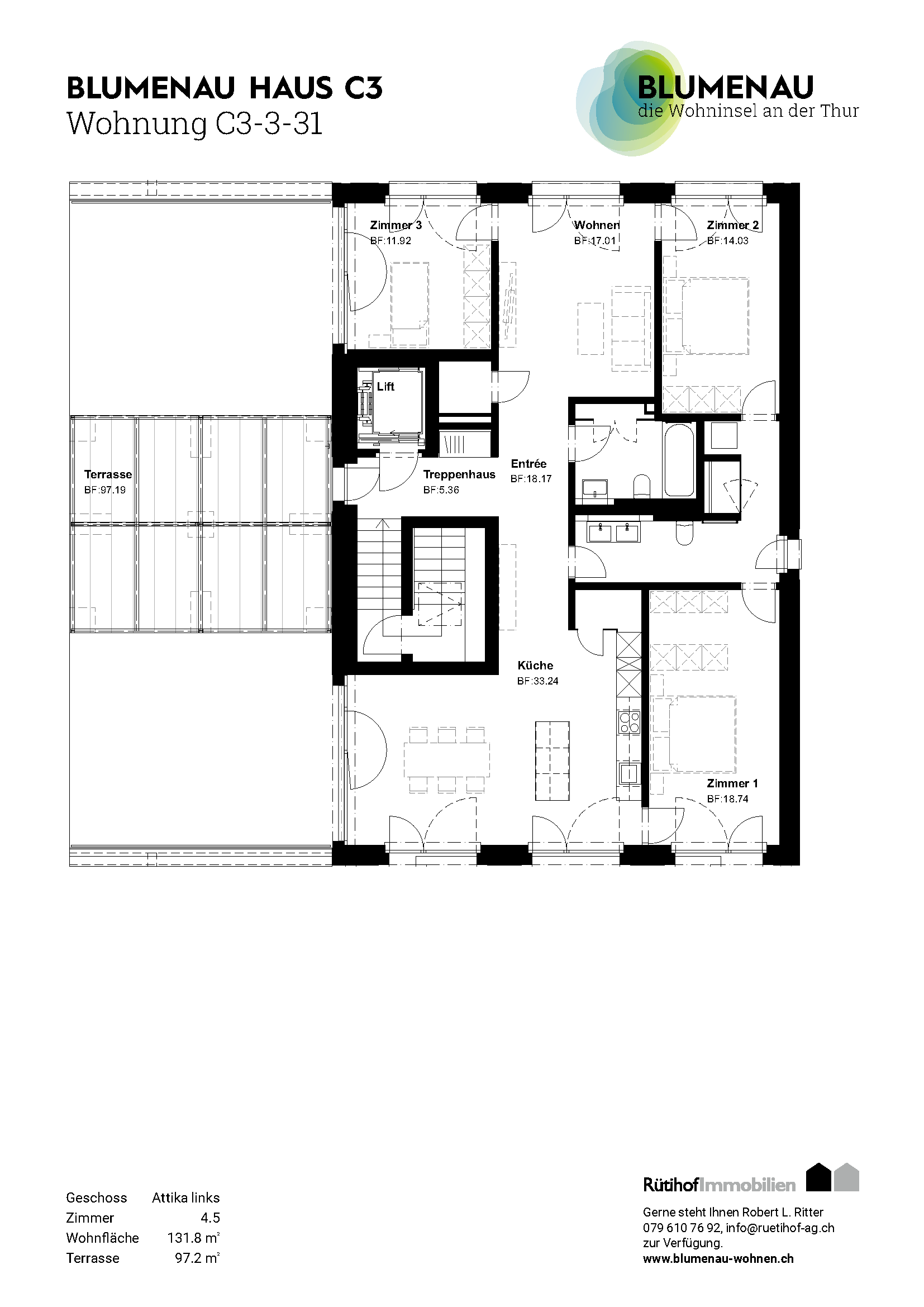 C3-3-31 - Blumenau – Die Wohninsel an der Thur