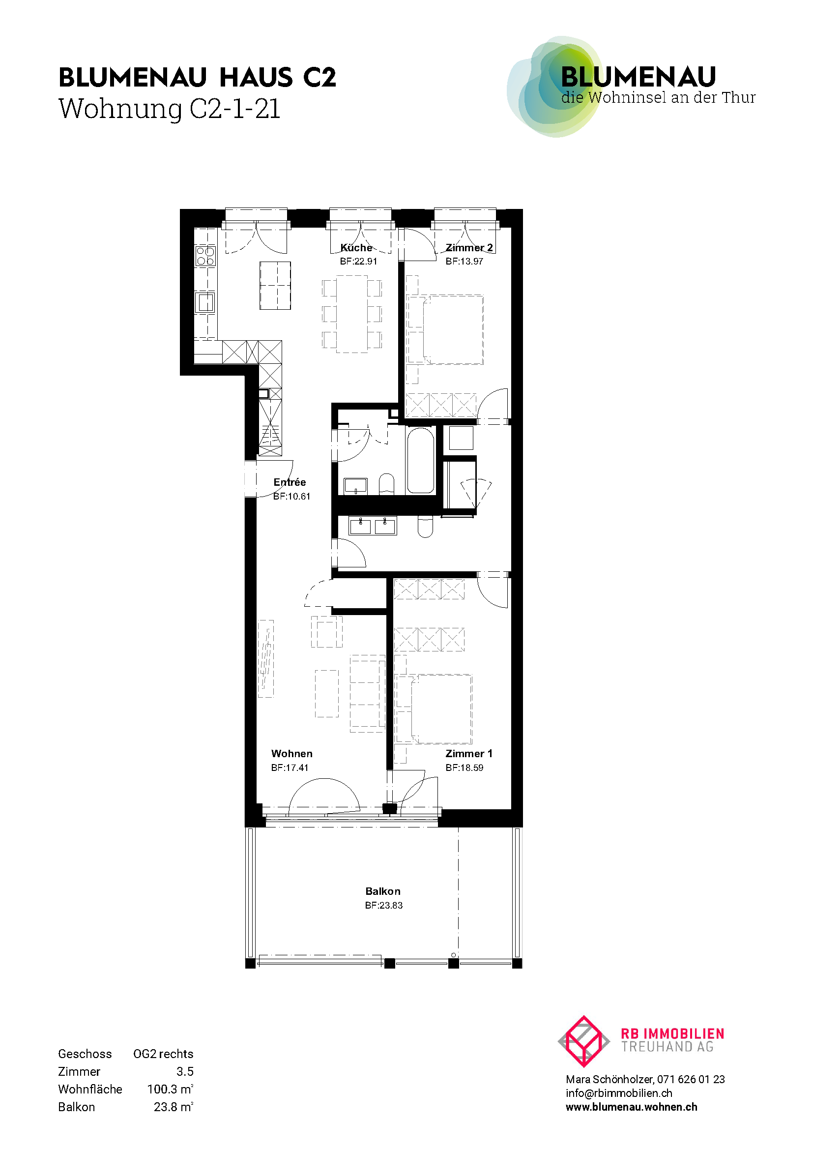 C2-1-21 - Blumenau – Die Wohninsel an der Thur