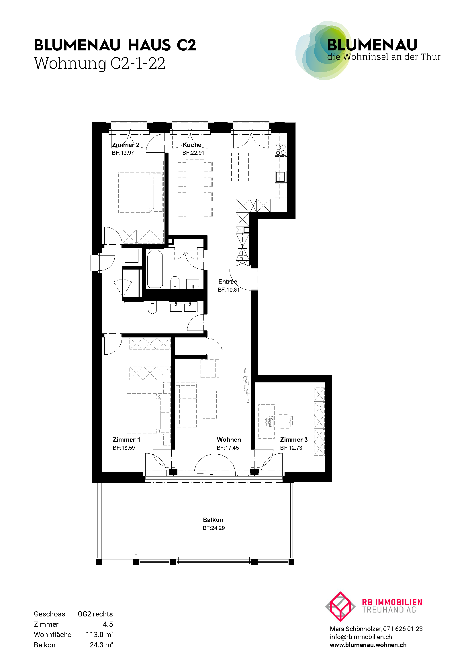 C2-1-22 - Blumenau – Die Wohninsel an der Thur