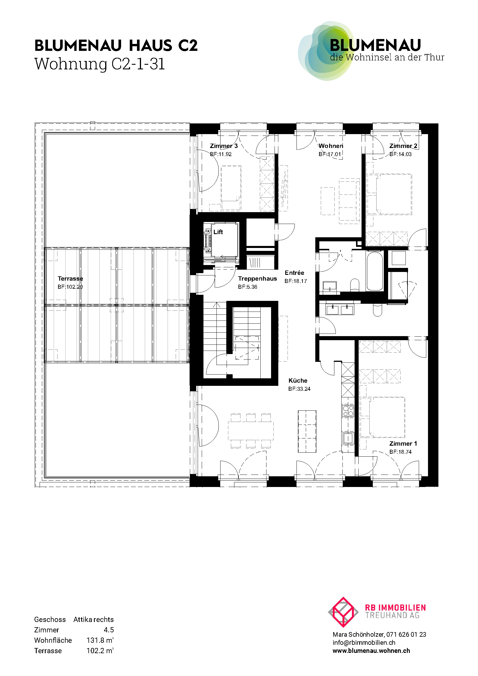 C2-1-31 - Blumenau – Die Wohninsel an der Thur